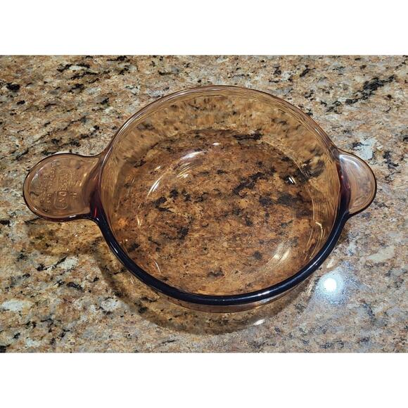 Corning Ware Vision/ Cookware/ V-240-B / 24 Oz Amber (No Lid) Grab It Bowl - Picture 5 of 9